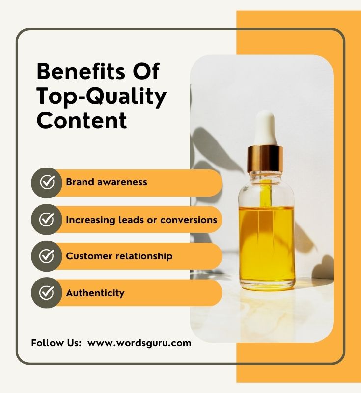 Benefits of top quality content